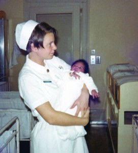 Regula as Pediatric Nurse in Switzerland 1968